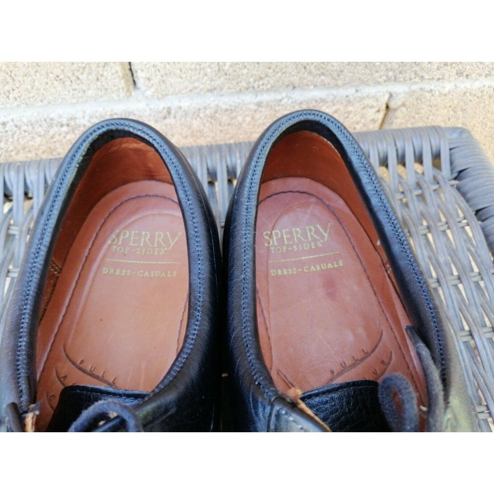 Sperry Top-Sider DRESS-CASUALS Oxfords Men's Size 11 M Black Leather Lace-Ups - Picture 9 of 11